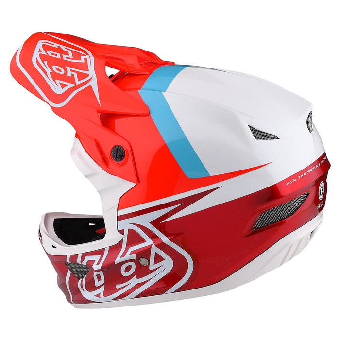 Troy Lee Designs D3 Fiberlite Helmet Slant Red X-Small