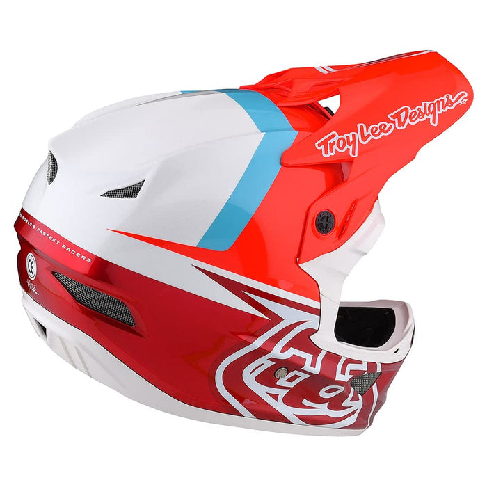 Troy Lee Designs D3 Fiberlite Helmet Slant Red X-Small