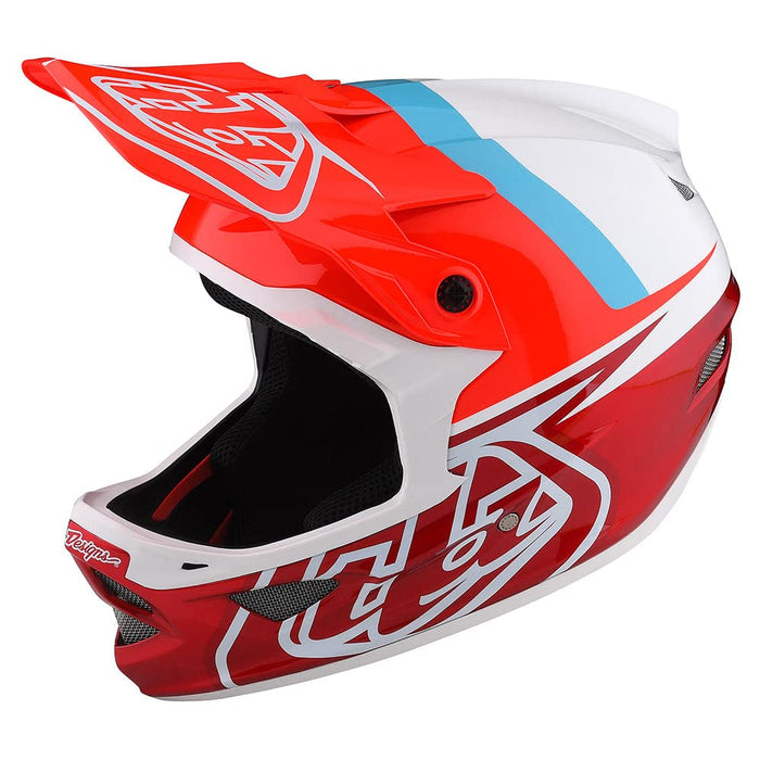 Troy Lee Designs D3 Fiberlite Helmet Slant Red X-Small
