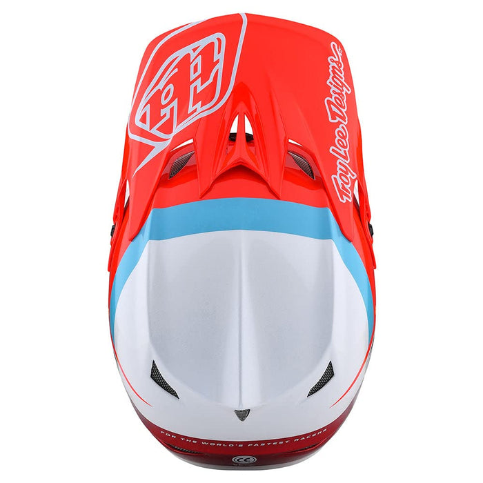 Troy Lee Designs D3 Fiberlite Helmet Slant Red X-Small