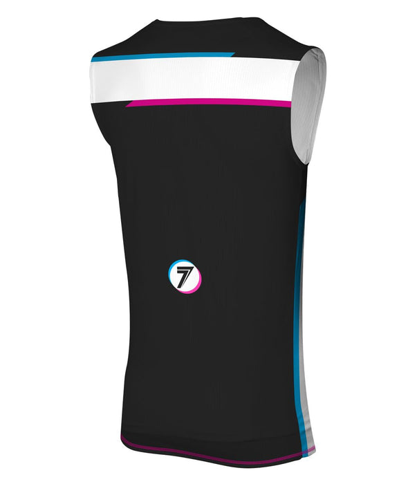 SevenMx Zero Alter Overjersey Black/White  Xl