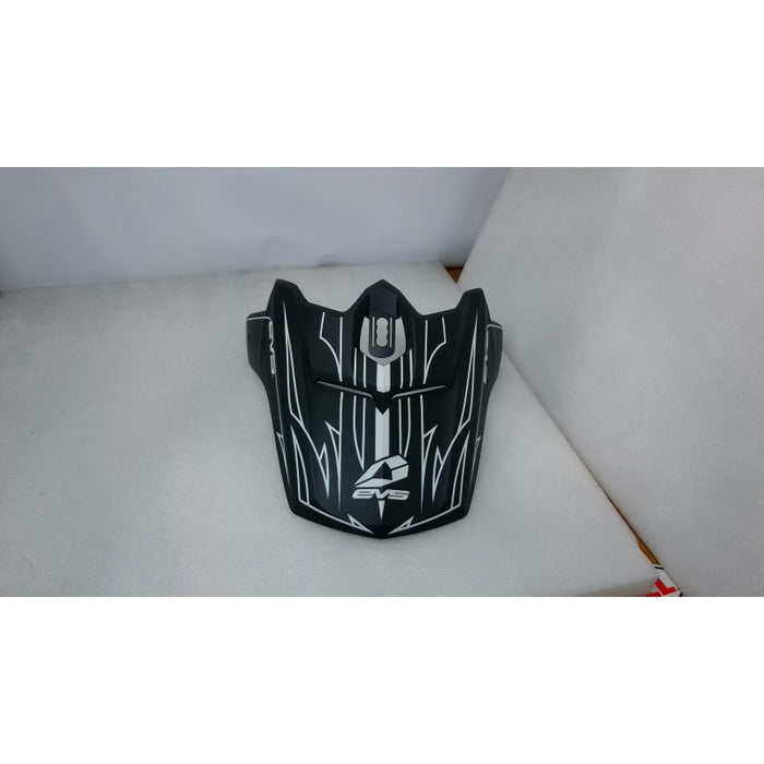 EVS Helmet Visor T3 Pinner , Matte Black/White - Open Box (Without Box)