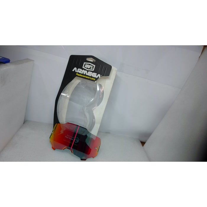 100% Armega/Armatic Replacement Injected Lens Red One Size - Open Box (Without Original Box)