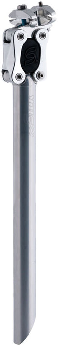 Cane Creek eeSilk+ Suspension Seatpost - Alloy 27.2 x 387mm 35mm Travel Silver