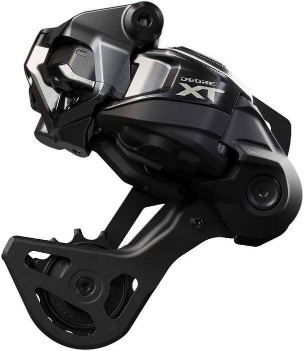 Shimano Deore XT RD-M8250-GS Di2 Wireless Rear Derailleur - 12-Speed Medium Cage Shadow ES Black/Gray