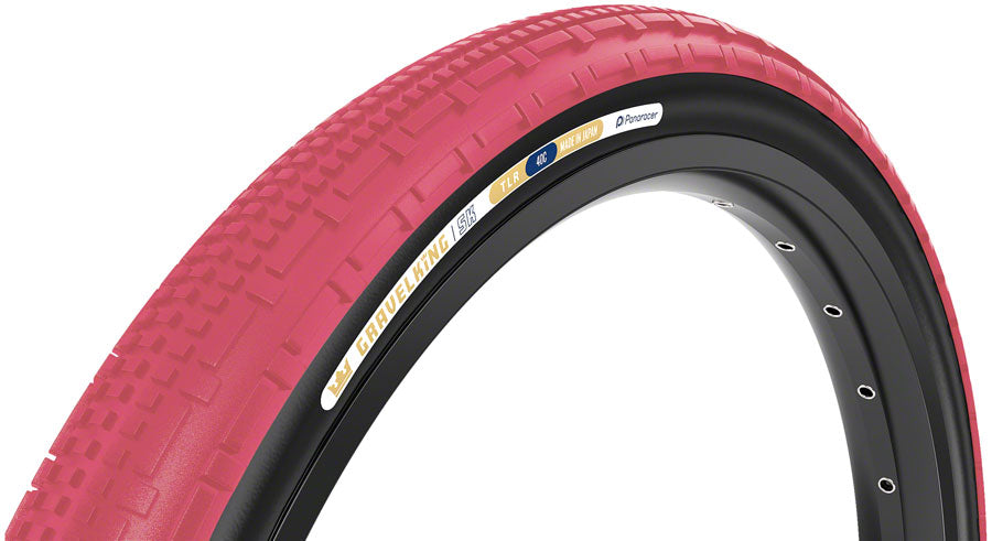 Panaracer GravelKing SK Tire - 700 x 40 Tubeless Folding Cranberry/Black