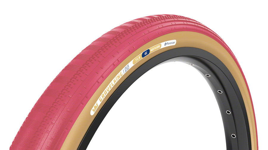 Panaracer GravelKing SS Tire - 700 x 40 Tubeless Folding Cranberry/Brown