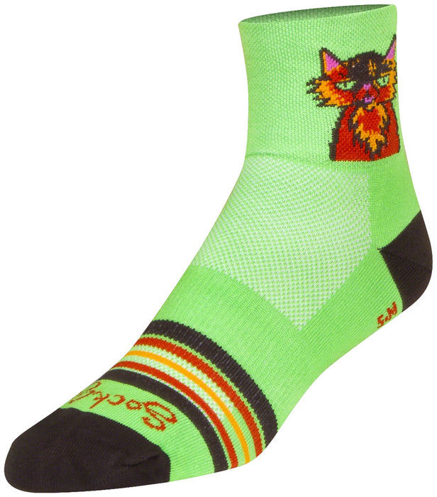 SockGuy Classic Cat Buzz Socks - 3 Large/X-Large