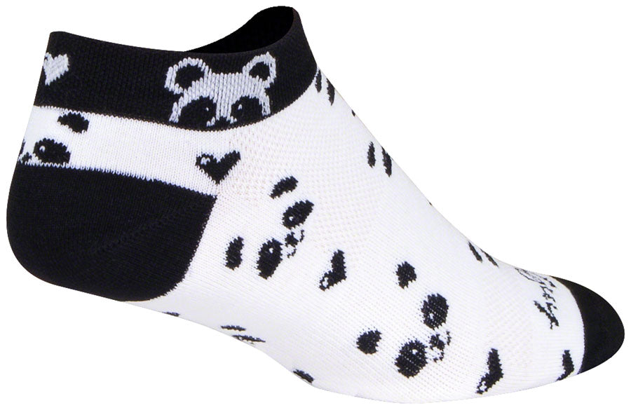 SockGuy Classic Low Panda Socks - 1 Women's Small/Medium