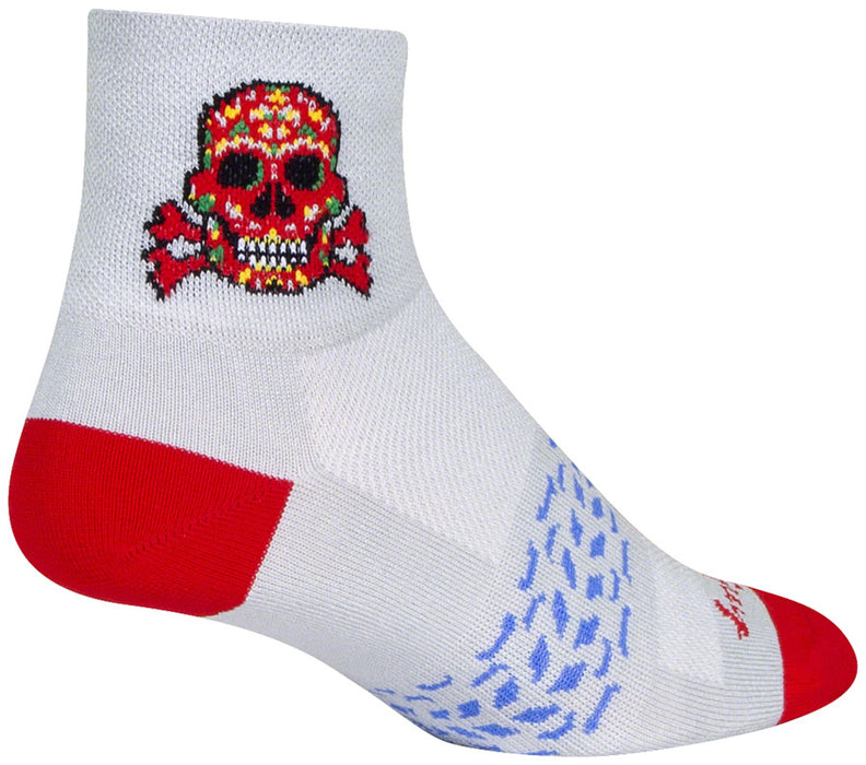 SockGuy Classic Red Skull Socks - 3 Large/X-Large