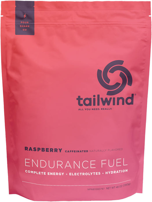 Tailwind Endurance Fuel Raspberry  - Caffeinated  50 Serving Bag