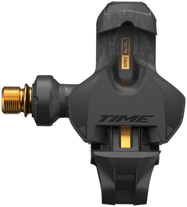 Time XPRO 12SL Pedals - Single Sided Clipless Carbon 9/16 Carbon/Gold QF 53 C1
