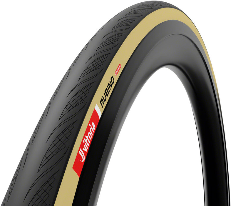 Vittoria Rubino V Tire - 700 x 32 Tubeless Folding Black/Tan 1C Graphene + Silica G2.0