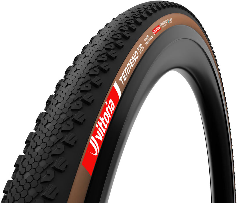 Vittoria Terreno T30 Fine Loose Tire - 700 x 40 Tubeless Folding Black/Brown Gravel Endurance Graphene G2.0