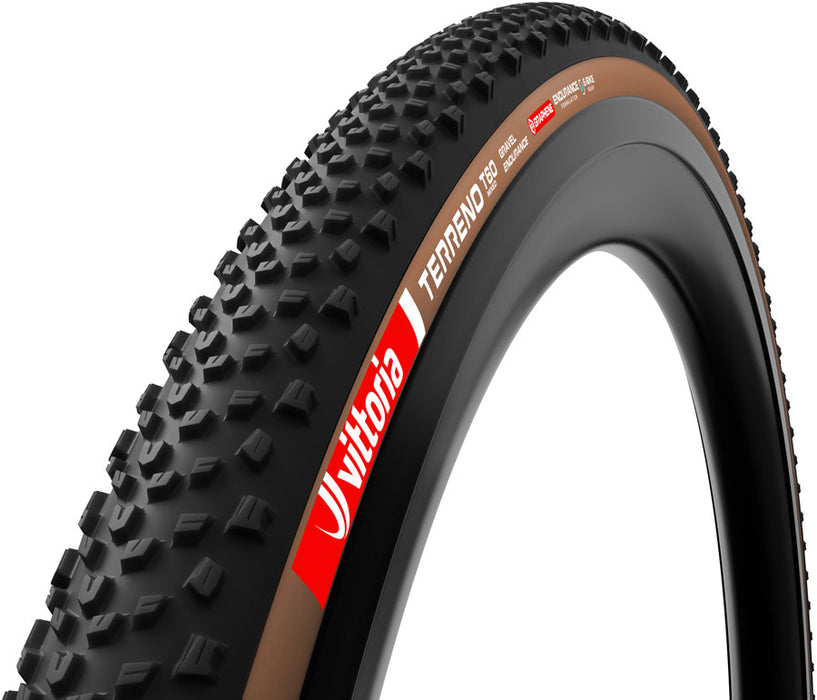 Vittoria Terreno T60 Mixed Tire - 700 x 45 Tubeless Folding Black/Brown Gravel Endurance Graphene G2.0