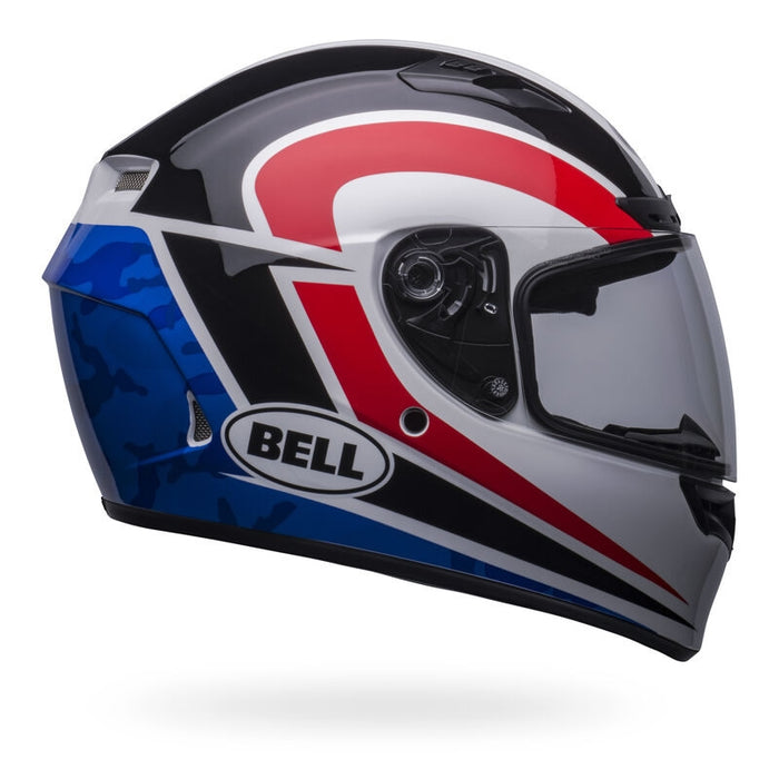 Bell Moto Qualifier DLX MIPS Blitz Gloss White/Blue Camo Medium