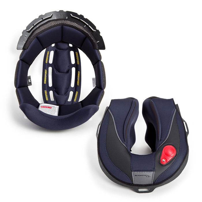 SCORPION EXO GT3000 Kwikwick III Liner and Cheek Pad Kit Motorcycle Helmet Accessories