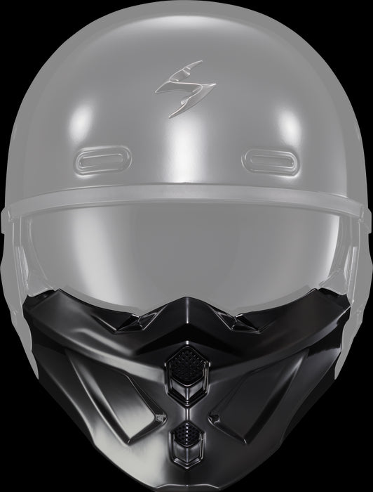 SCORPION EXO Covert X Face Mask Ray 'X' Gloss Black Motorcycle Helmet Accessories