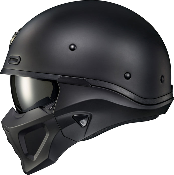 SCORPION EXO Covert X Open-Face Helmet Matte Black Xl Matte Black X-Large
