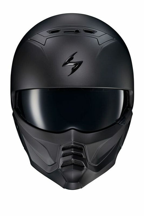 SCORPION EXO Covert 2 Open-Face Motorcycle Helmet Matte Black for Street Riding Motorcycle Helmets