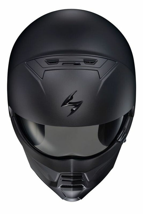 SCORPION EXO Covert 2 Open-Face Motorcycle Helmet Matte Black for Street Riding Motorcycle Helmets