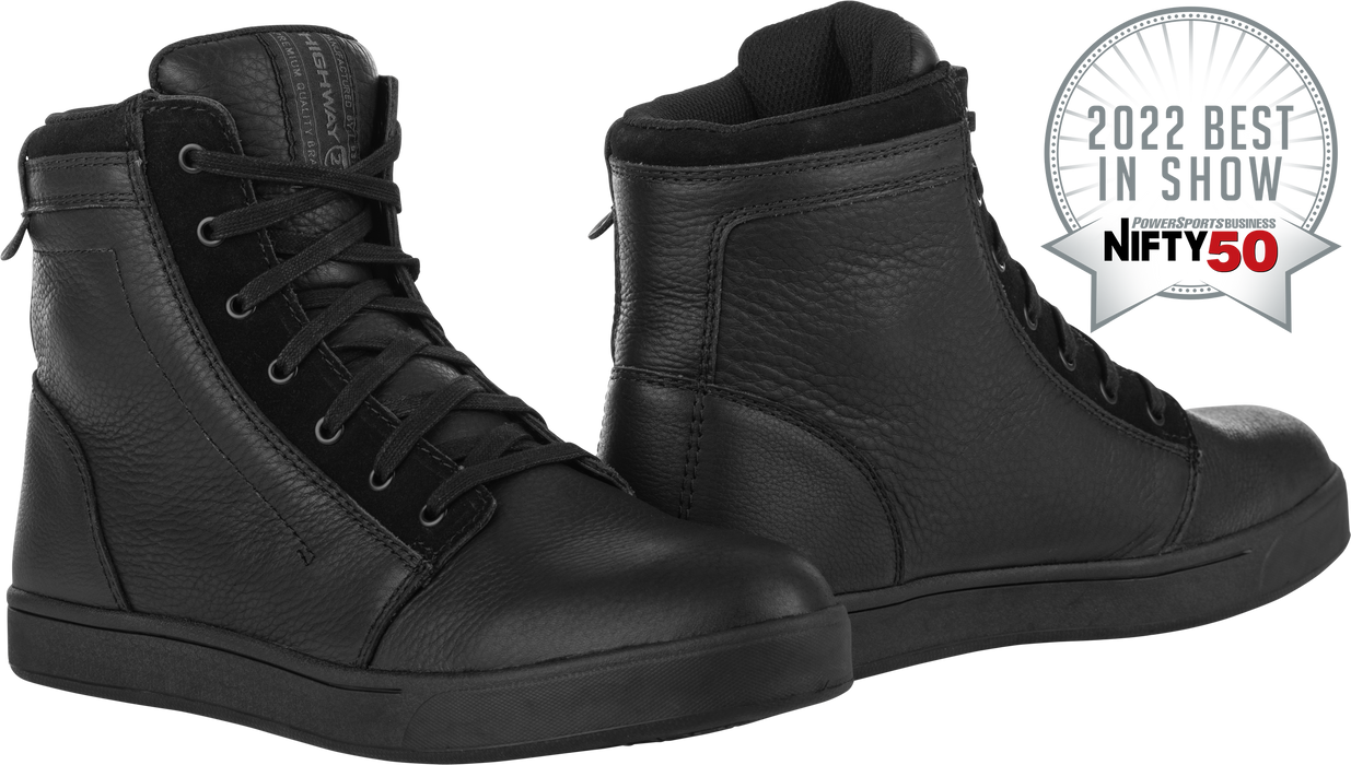 HIGHWAY 21 Axle Leather Waterproof Shoes Motorcycle Shoes