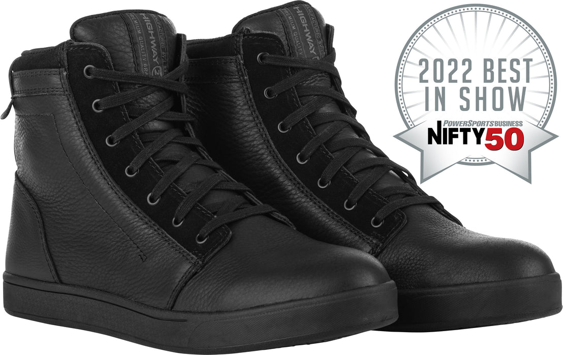 HIGHWAY 21 Axle Leather Waterproof Shoes Motorcycle Shoes