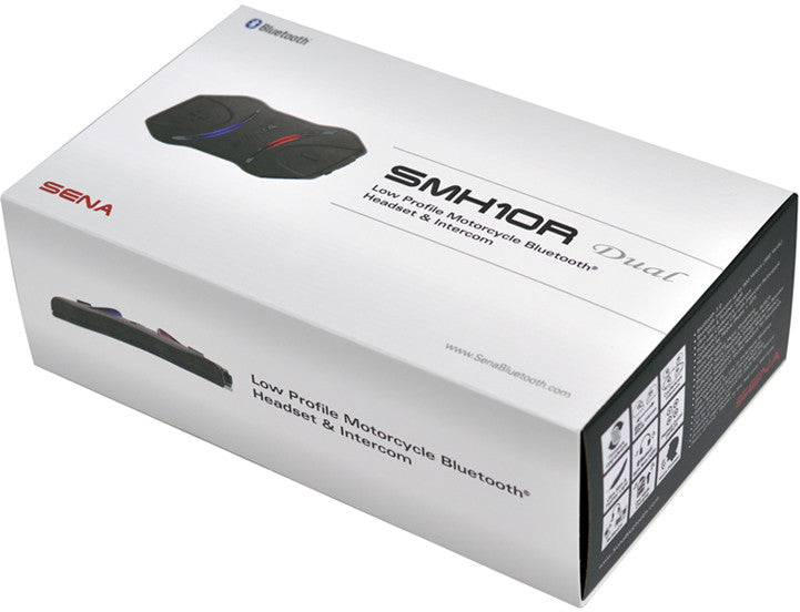 SENA SMH10R Low Profile Bluetooth Headset & Intercom Motorcycle Audio/Visual Communication
