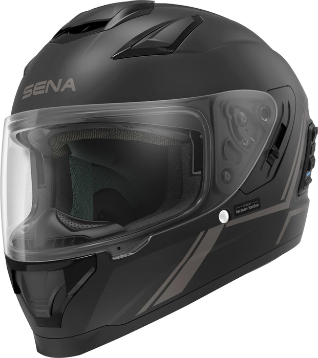 SENA Stryker Full Face Motorcycle Helmet With Mesh Intercom System for Riders