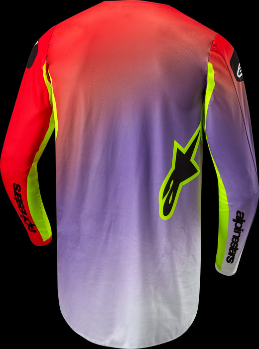 Alpinestars Fluid Lucent Jersey White/Neon Red/Fluorescent Yellow Small