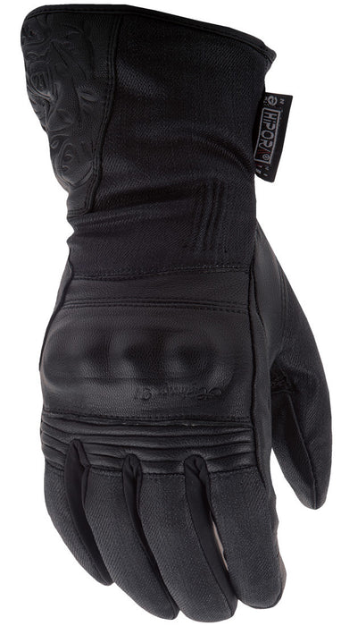HIGHWAY 21 Women'S Black Rose Gloves Motorcycle Gloves