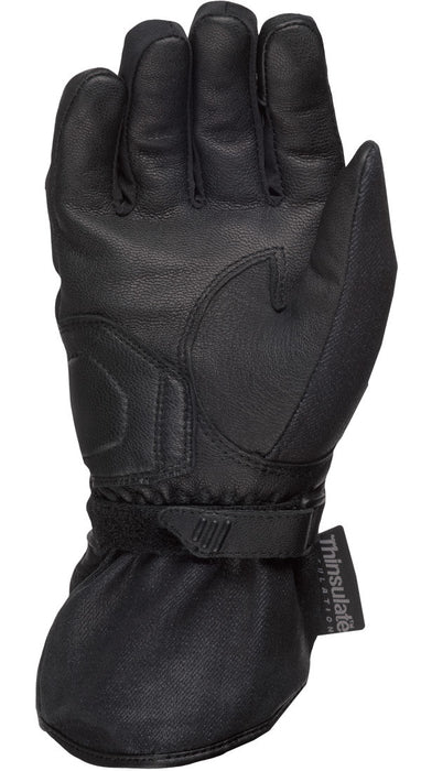 HIGHWAY 21 Women'S Black Rose Gloves Motorcycle Gloves