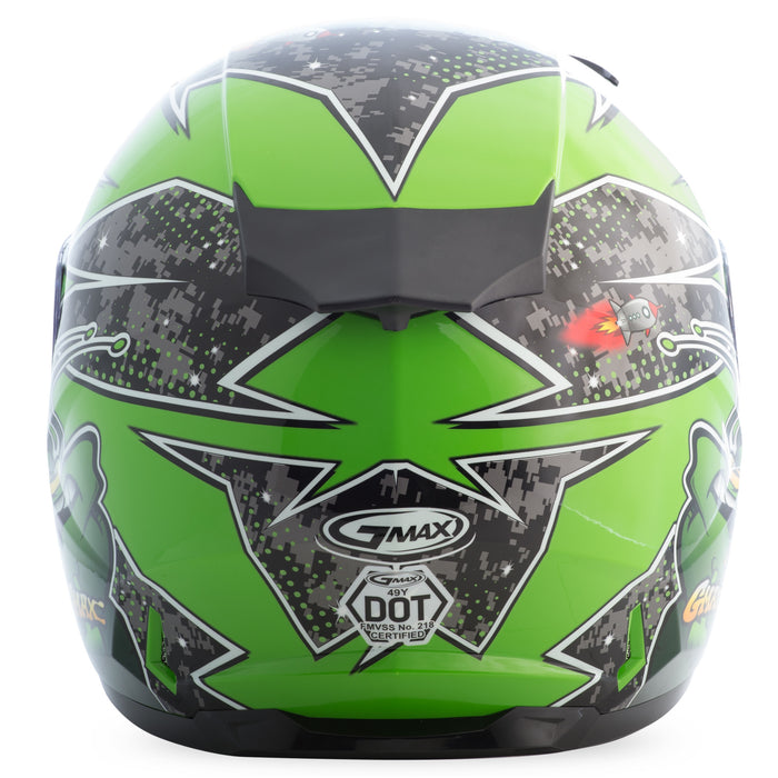 GMAX Youth Gm-49Y Alien  Motorcycle Helmets