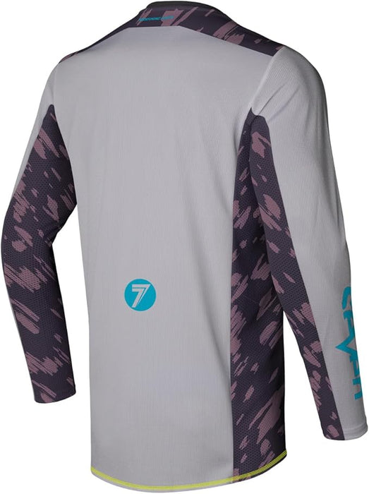 SevenMx Rival Clash Jersey Gray/B-Berry Md