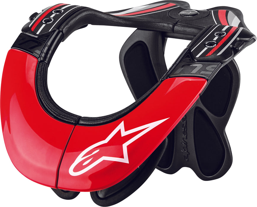Alpinestars Bns Tech Carbon Neck Support Anthracite/Red/White Large/X-Large