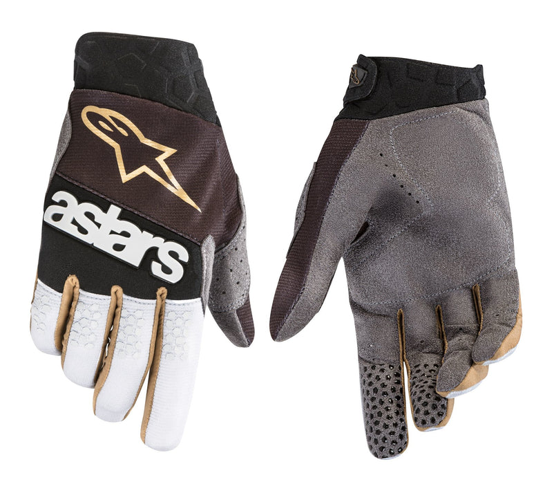 Alpinestars Battle Born Racefend Gloves Black/Silver/Gold Medium