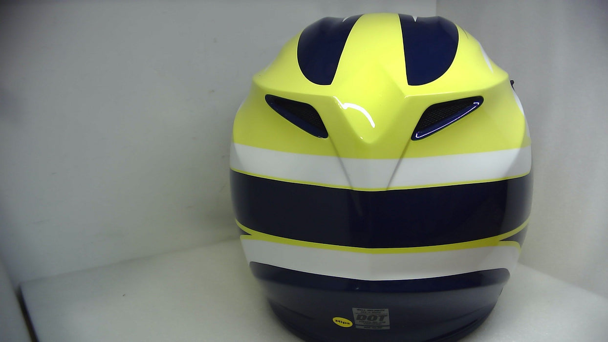 Bell Moto MX-9 MIPS Blue/Yellow Spark Medium / Discontinued - (Without Original Box)