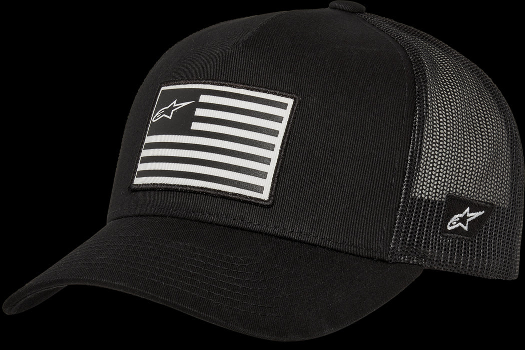 Alpinestars Flag Flat Trucker Hat Motorcycle Headgear