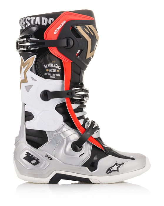 Alpinestars Battle Born Tech 10 Boots Black/Silver/Gold 8