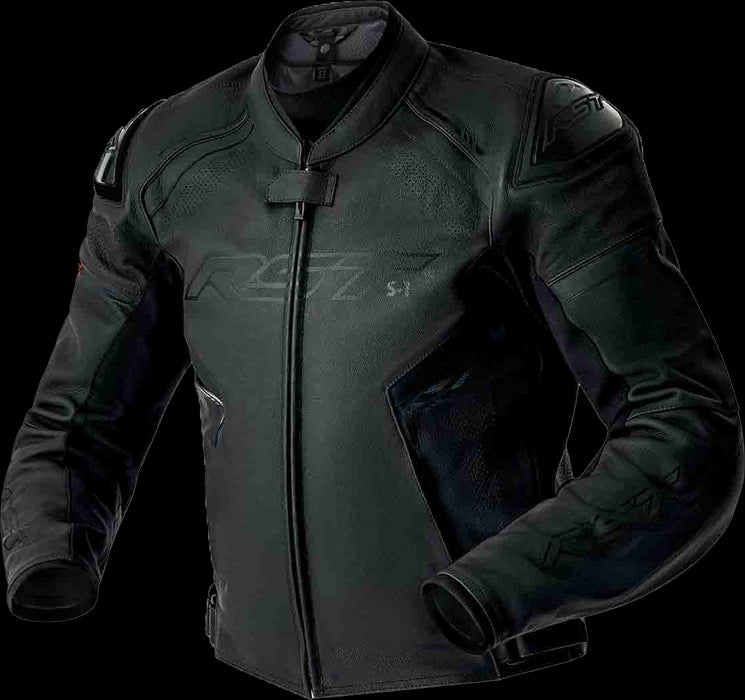 RST S1 D3o Leather Motorcycle Riding Jacket-Motorcycle Jackets