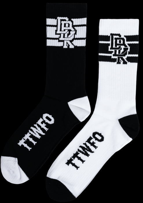 DBK Stacked Socks 2 Pack Motorcycle Socks