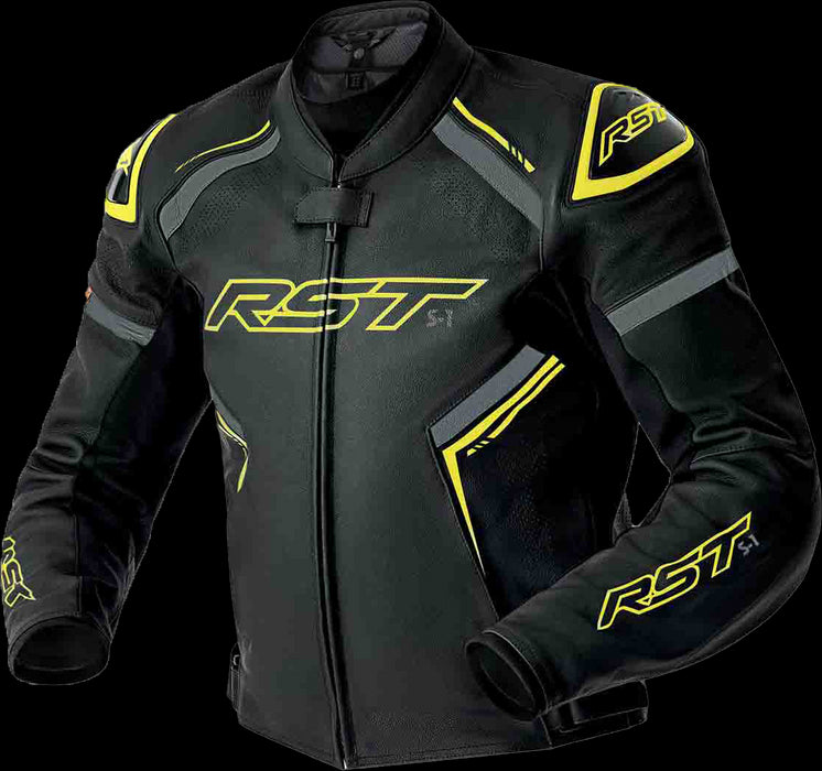 RST S1 D3o Leather Motorcycle Riding Jacket-Motorcycle Jackets