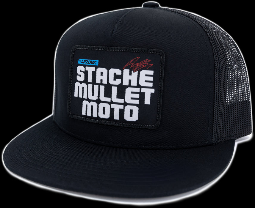 DBK Stache Mullet Moto 2fifty Hat Black Black