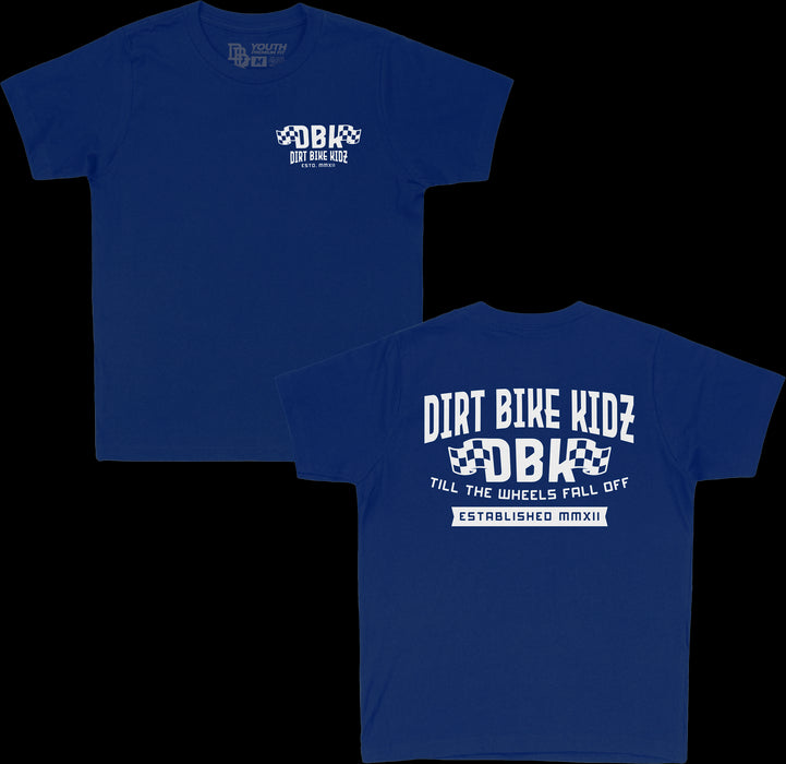 DBK Till The End Youth Tee Royal Blue Motorcycle Shirts