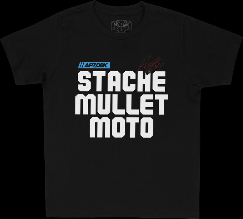 DBK Stache Mullet Moto Youth Tee Motorcycle Shirts