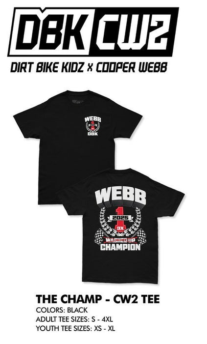 DBK The Champ Cw2 Youth Tee Motorcycle Shirts