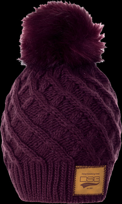 DSG Solid Pom Beanie Motorcycle Headgear
