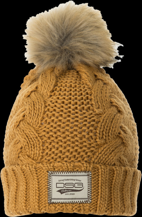DSG Chunky Knit Pom Beanie Motorcycle Headgear