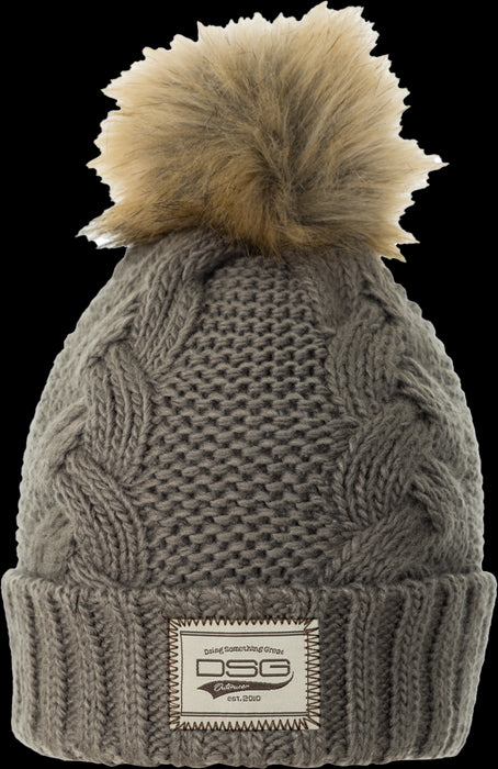DSG Chunky Knit Pom Beanie Motorcycle Headgear