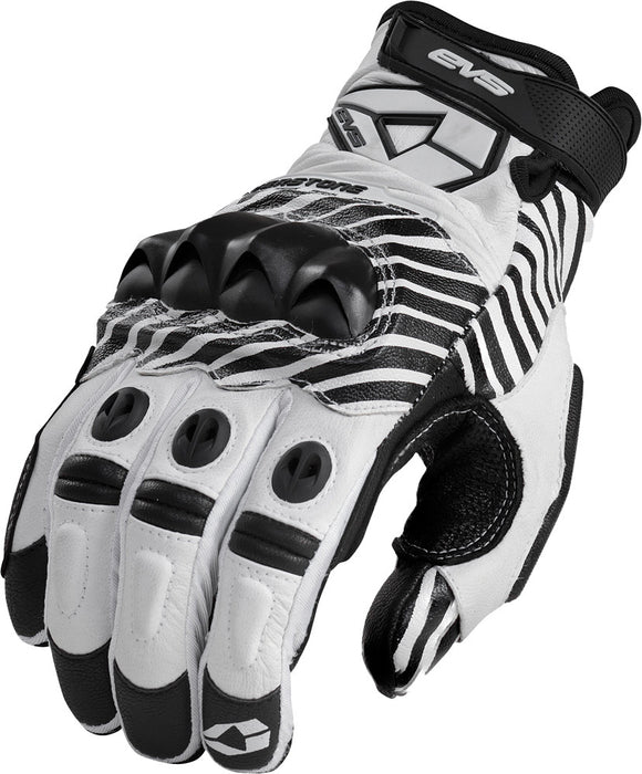 EVS Silverstone Leather Gloves White L White Large